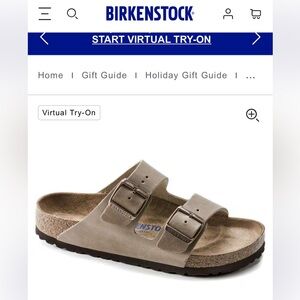 New BIRKENSTOCK Arizona Soft Footbed oiled leather tobacco brown. Size 37